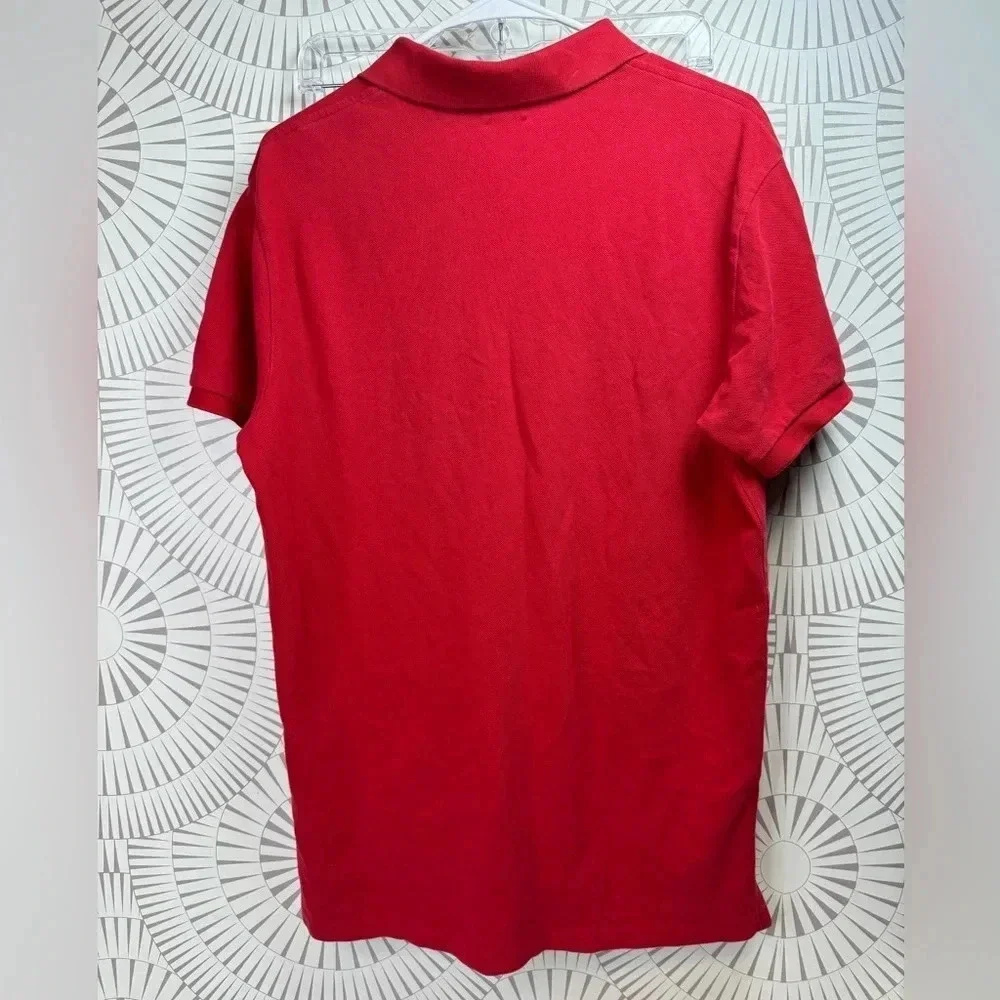 POLO Ralph Lauren MENS Short‎ Sleeve Red Polo Shirt Size Large